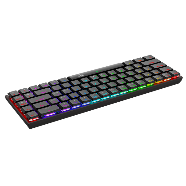 T-DAGGER KIVA T-TGK322RGB-RD 68 Key Mechanical Keyboard Optimized Layout RGB Backlighting with Macro Function and Arrow Keys