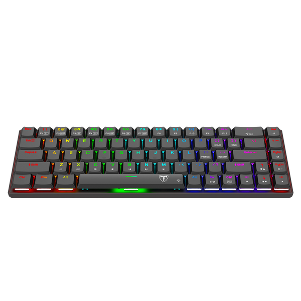T-DAGGER KIVA T-TGK322RGB-RD 68 Key Mechanical Keyboard Optimized Layout RGB Backlighting with Macro Function and Arrow Keys