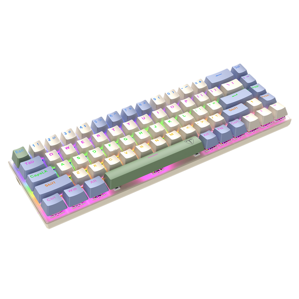 T-DAGGER VIATOR T-TGK325 60% Wired Rainbow Mechanical Gaming Keyboard