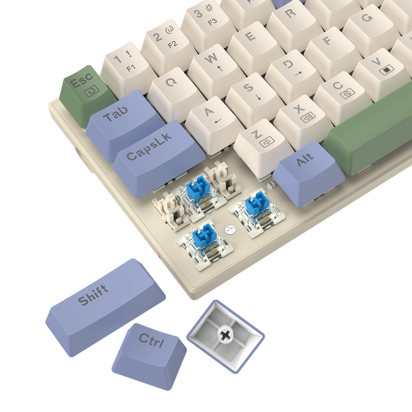 T-DAGGER VIATOR T-TGK325 60% Wired Rainbow Mechanical Gaming Keyboard