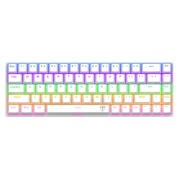 T-DAGGER VIATOR T-TGK325 60% Wired Rainbow Mechanical Gaming Keyboard