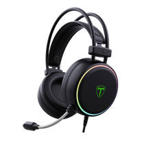T-DAGGER T-RGH304 Black Gaming Headset with Backlighting