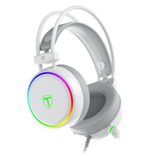 T-DAGGER T-RGH304 White Gaming Headset with Backlighting