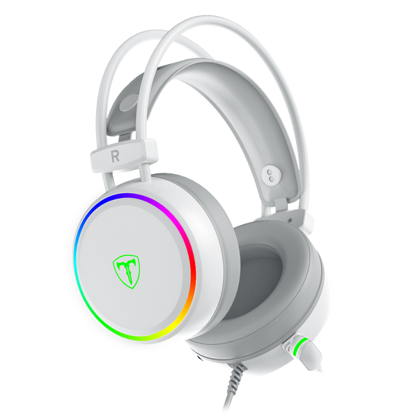 T-DAGGER T-RGH304 White Gaming Headset with Backlighting