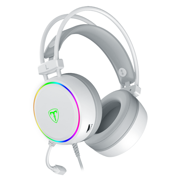 T-DAGGER T-RGH304 White Gaming Headset with Backlighting