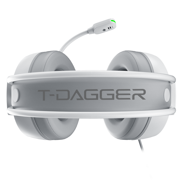 T-DAGGER T-RGH304 White Gaming Headset with Backlighting