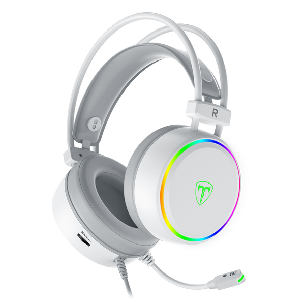 T-DAGGER T-RGH304 White Gaming Headset with Backlighting