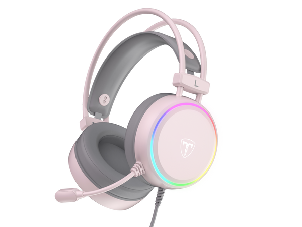 T-DAGGER T-RGH304 Pink Gaming Headset with Backlighting