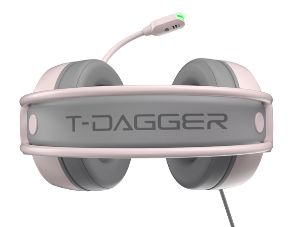 T-DAGGER T-RGH304 Pink Gaming Headset with Backlighting