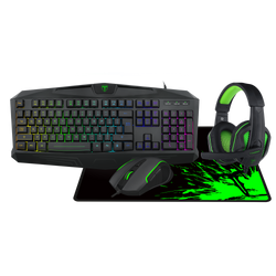 T-DAGGER T-TGS003 Mouse/ Keyboard/Mousepad/Headset 4 IN 1 Gaming Combo Set