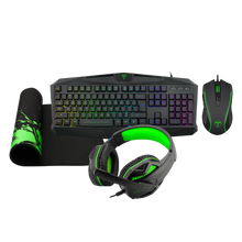 T-DAGGER T-TGS003 Mouse/ Keyboard/Mousepad/Headset 4 IN 1 Gaming Combo Set